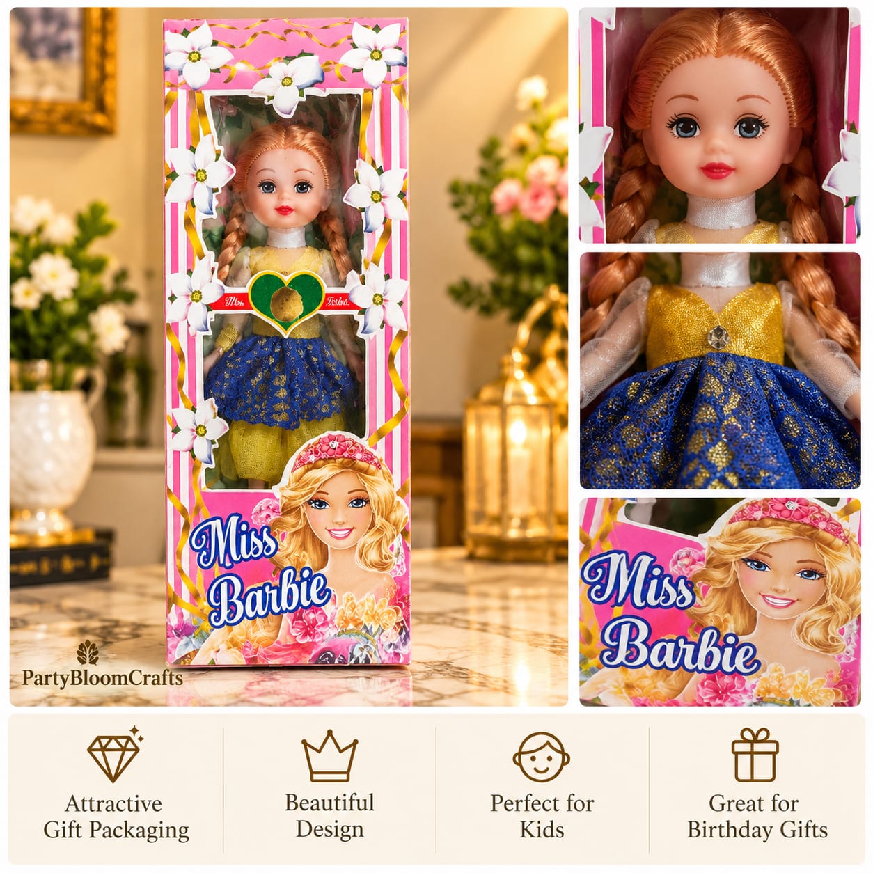 Miss Barbie Red Braid Fashion Doll